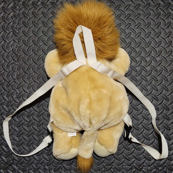 90s Vintage Lion Plush Backpack - Picture 4 of 5